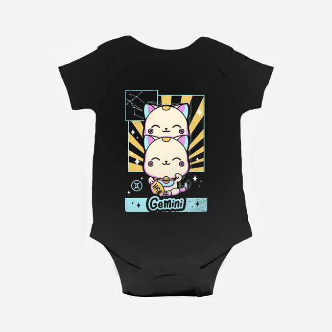 Kawaii Zodiac Gemini-Baby-Basic-Onesie-Donnie