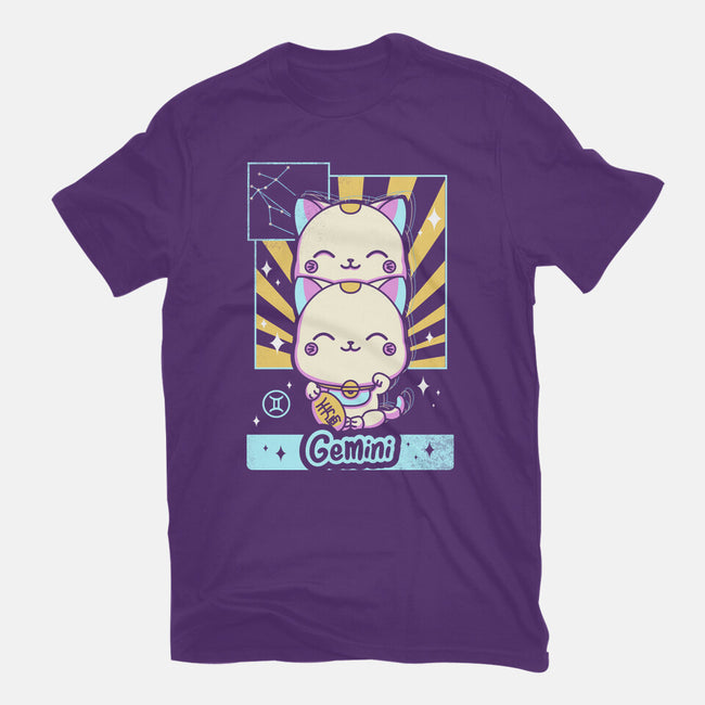 Kawaii Zodiac Gemini-Womens-Basic-Tee-Donnie