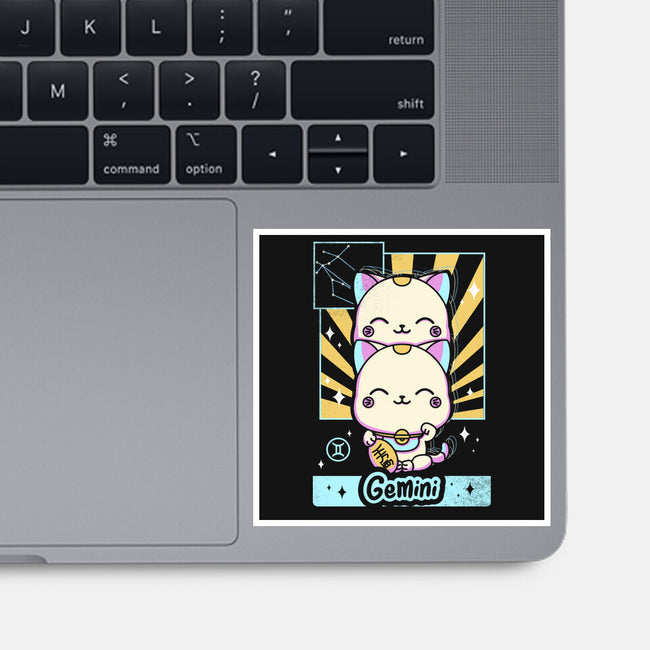 Kawaii Zodiac Gemini-None-Glossy-Sticker-Donnie