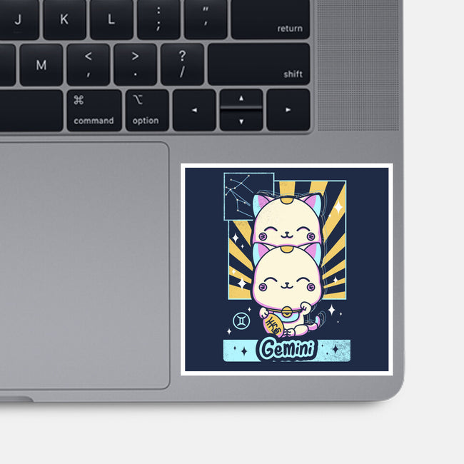 Kawaii Zodiac Gemini-None-Glossy-Sticker-Donnie