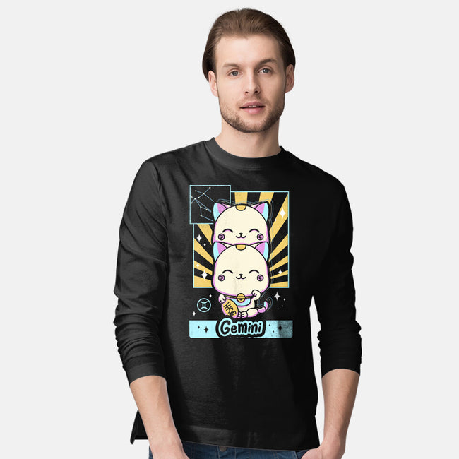 Kawaii Zodiac Gemini-Mens-Long Sleeved-Tee-Donnie