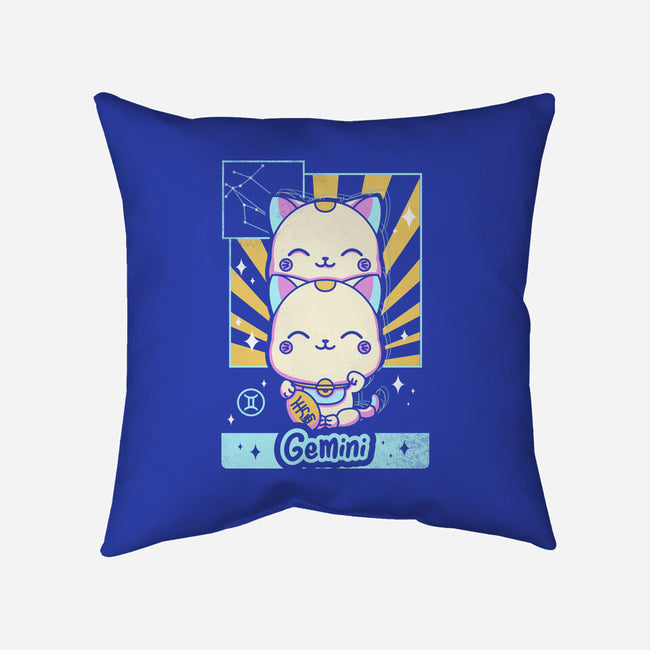Kawaii Zodiac Gemini-None-Removable Cover w Insert-Throw Pillow-Donnie