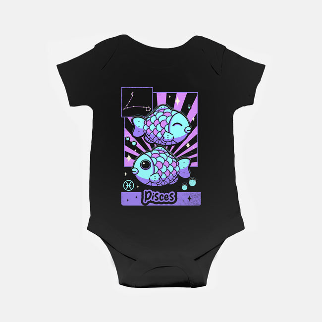 Kawaii Zodiac Pisces-Baby-Basic-Onesie-Donnie