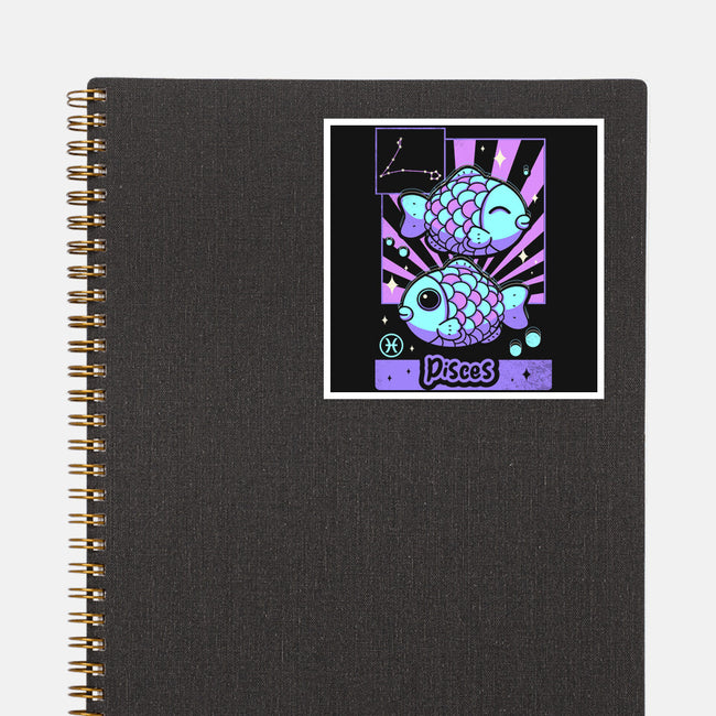 Kawaii Zodiac Pisces-None-Glossy-Sticker-Donnie