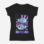 Kawaii Zodiac Pisces-Womens-V-Neck-Tee-Donnie