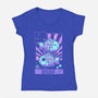 Kawaii Zodiac Pisces-Womens-V-Neck-Tee-Donnie