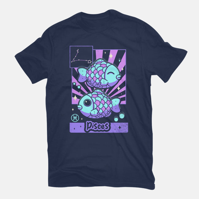 Kawaii Zodiac Pisces-Womens-Fitted-Tee-Donnie