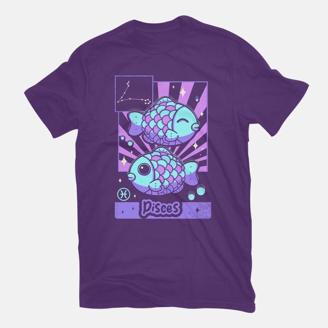 Kawaii Zodiac Pisces-Womens-Fitted-Tee-Donnie