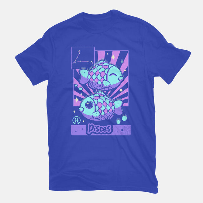 Kawaii Zodiac Pisces-Unisex-Basic-Tee-Donnie