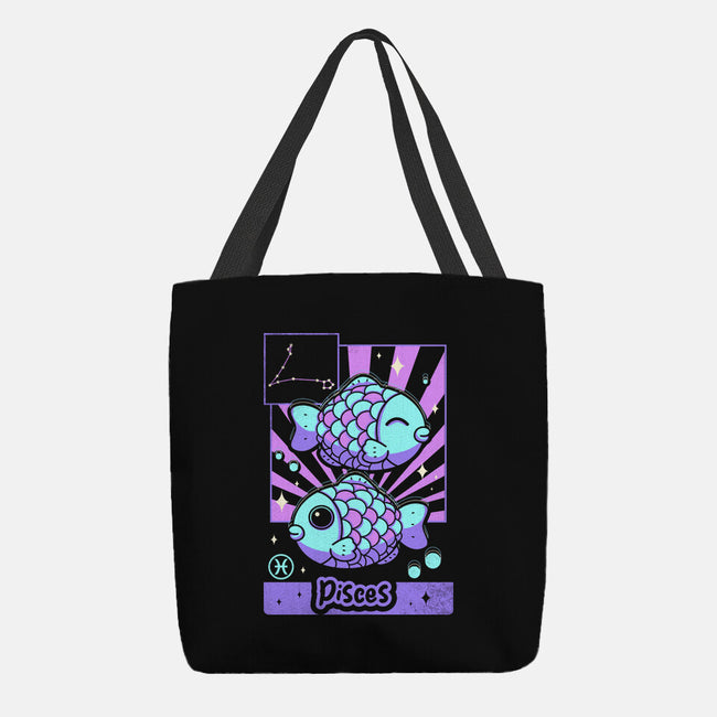 Kawaii Zodiac Pisces-None-Basic Tote-Bag-Donnie