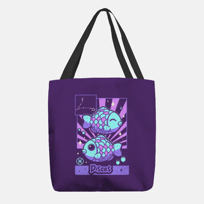 Kawaii Zodiac Pisces-None-Basic Tote-Bag-Donnie