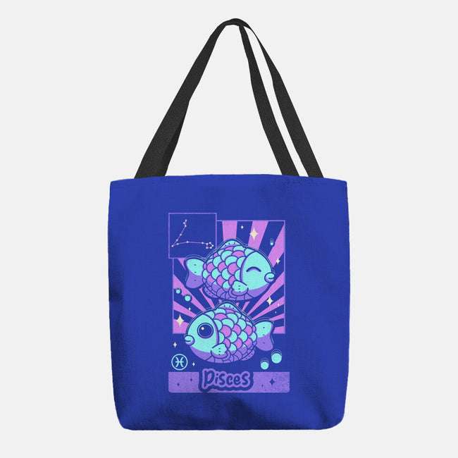 Kawaii Zodiac Pisces-None-Basic Tote-Bag-Donnie