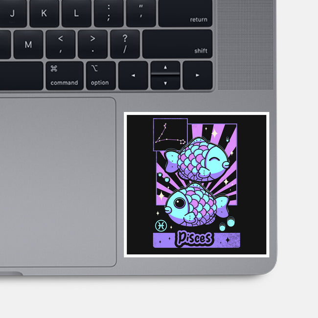 Kawaii Zodiac Pisces-None-Glossy-Sticker-Donnie