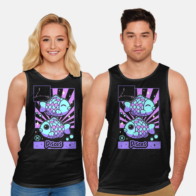 Kawaii Zodiac Pisces-Unisex-Basic-Tank-Donnie