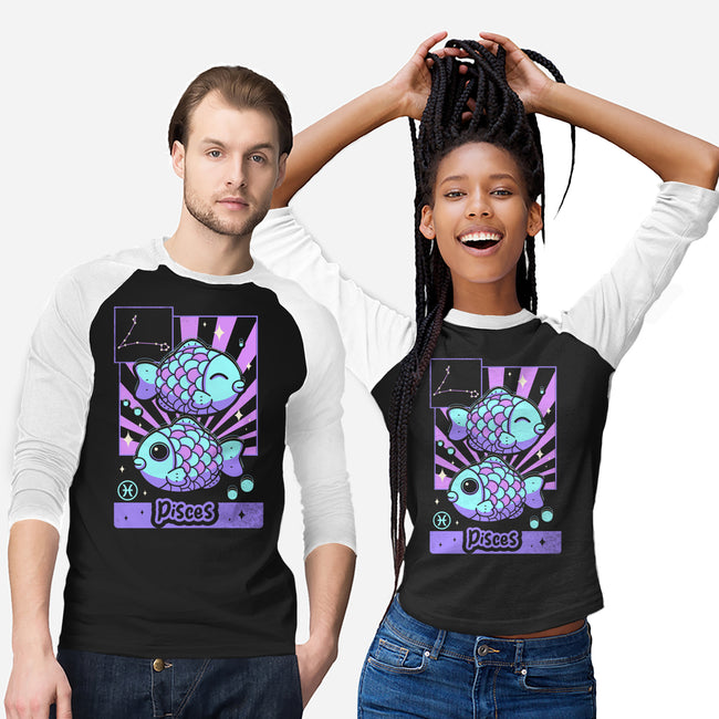 Kawaii Zodiac Pisces-Unisex-Baseball-Tee-Donnie