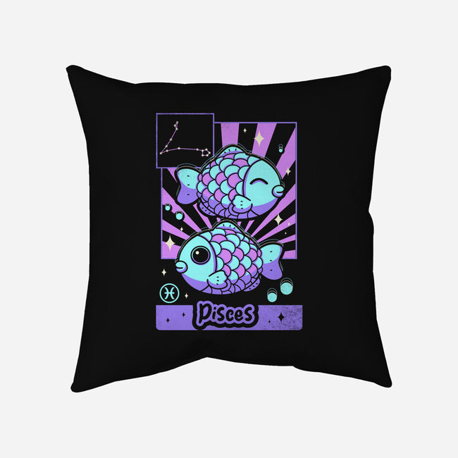 Kawaii Zodiac Pisces-None-Removable Cover w Insert-Throw Pillow-Donnie