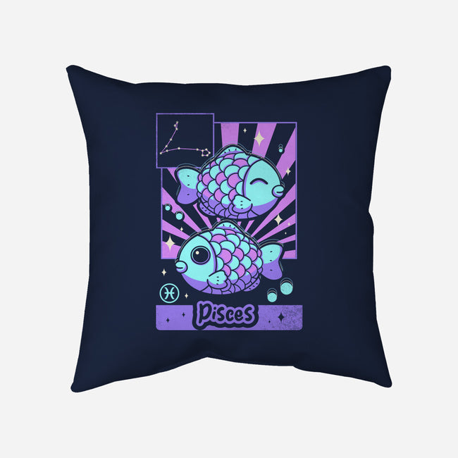Kawaii Zodiac Pisces-None-Removable Cover w Insert-Throw Pillow-Donnie