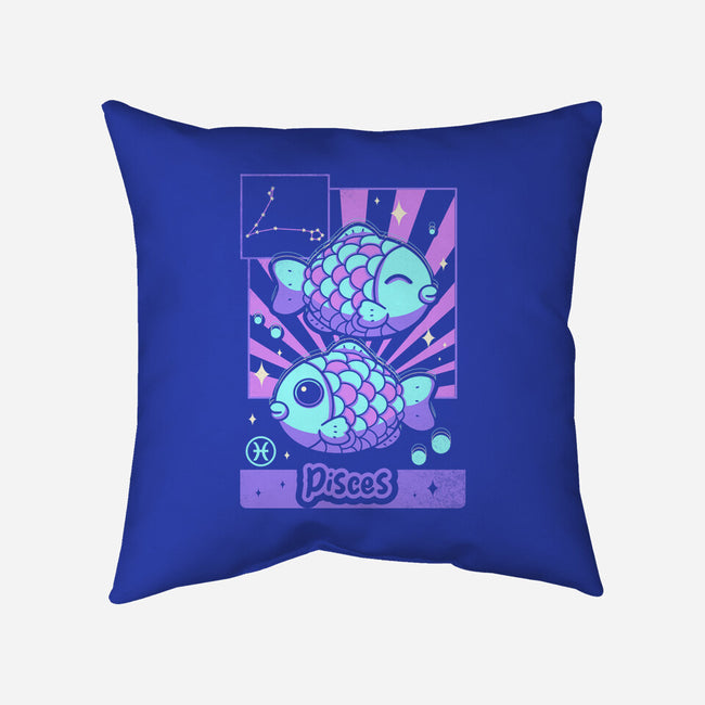 Kawaii Zodiac Pisces-None-Removable Cover w Insert-Throw Pillow-Donnie