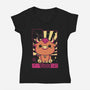 Kawaii Zodiac Taurus-Womens-V-Neck-Tee-Donnie