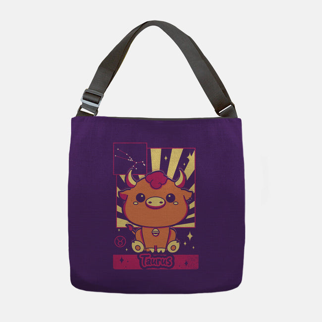 Kawaii Zodiac Taurus-None-Adjustable Tote-Bag-Donnie
