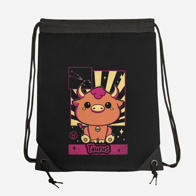 Kawaii Zodiac Taurus-None-Drawstring-Bag-Donnie