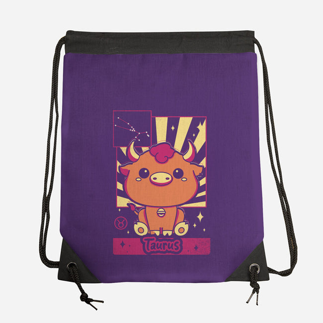Kawaii Zodiac Taurus-None-Drawstring-Bag-Donnie