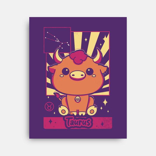 Kawaii Zodiac Taurus-None-Stretched-Canvas-Donnie