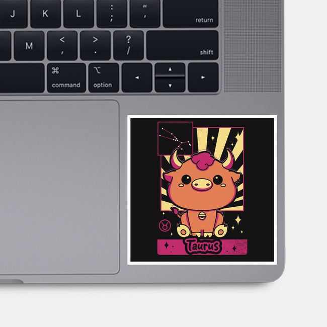 Kawaii Zodiac Taurus-None-Glossy-Sticker-Donnie