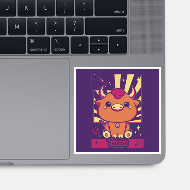 Kawaii Zodiac Taurus-None-Glossy-Sticker-Donnie