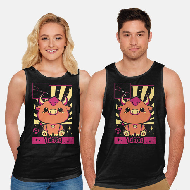 Kawaii Zodiac Taurus-Unisex-Basic-Tank-Donnie