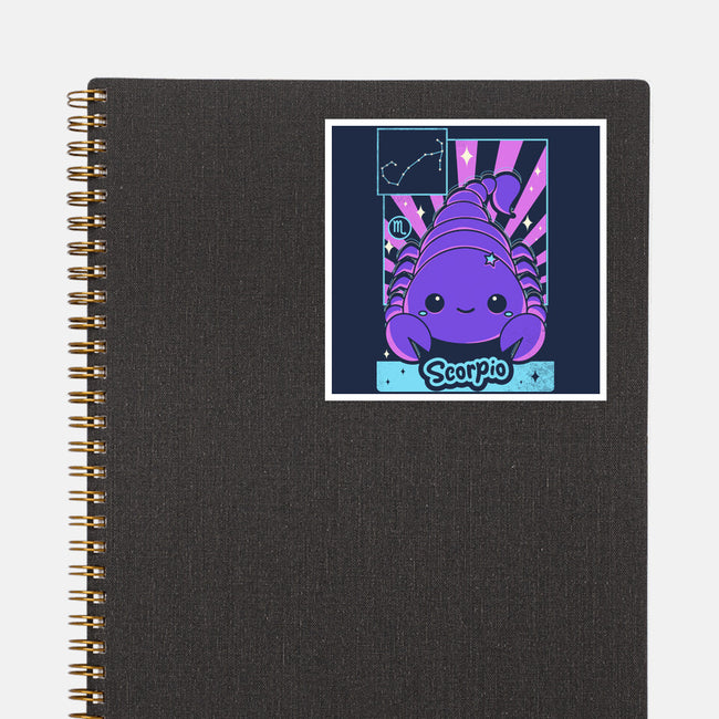 Kawaii Zodiac Scorpio-None-Glossy-Sticker-Donnie