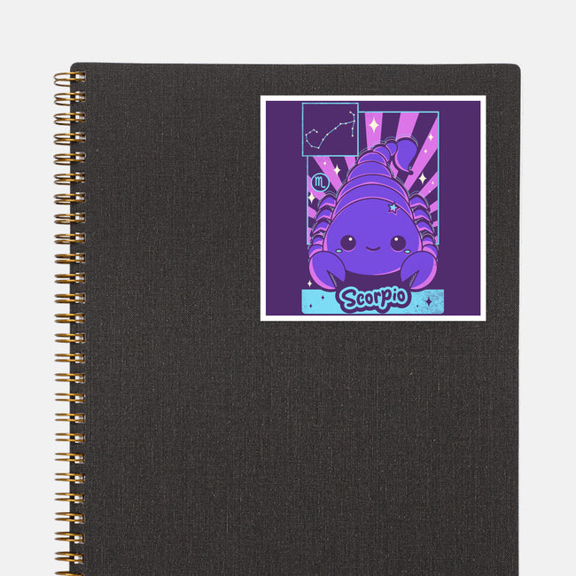 Kawaii Zodiac Scorpio-None-Glossy-Sticker-Donnie