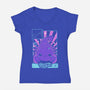 Kawaii Zodiac Scorpio-Womens-V-Neck-Tee-Donnie