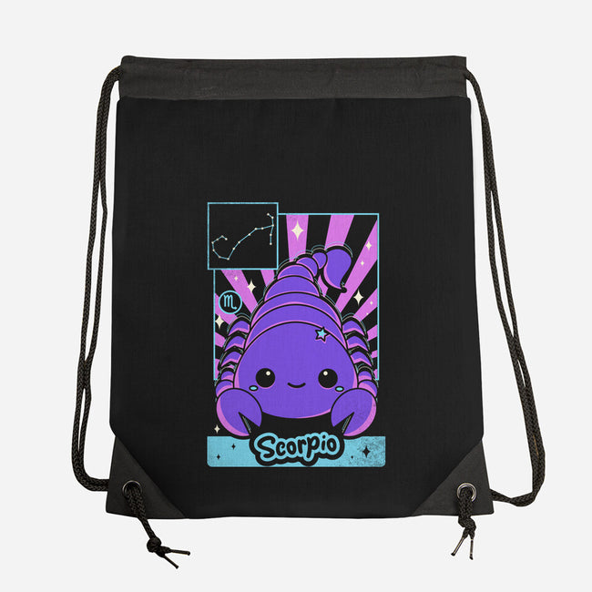 Kawaii Zodiac Scorpio-None-Drawstring-Bag-Donnie