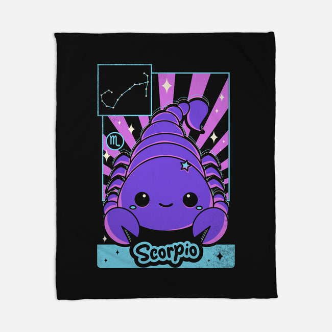 Kawaii Zodiac Scorpio-None-Fleece-Blanket-Donnie