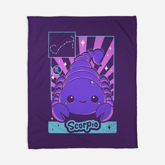 Kawaii Zodiac Scorpio-None-Fleece-Blanket-Donnie