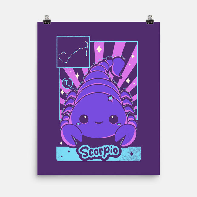Kawaii Zodiac Scorpio-None-Matte-Poster-Donnie