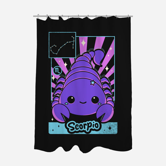Kawaii Zodiac Scorpio-None-Polyester-Shower Curtain-Donnie