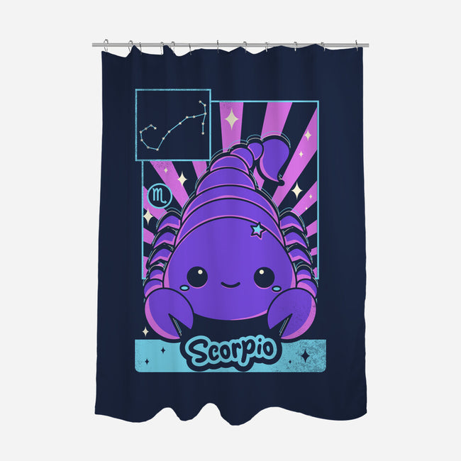Kawaii Zodiac Scorpio-None-Polyester-Shower Curtain-Donnie