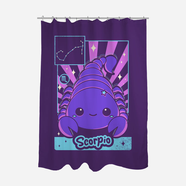 Kawaii Zodiac Scorpio-None-Polyester-Shower Curtain-Donnie