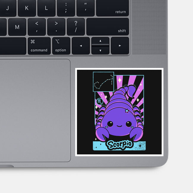 Kawaii Zodiac Scorpio-None-Glossy-Sticker-Donnie