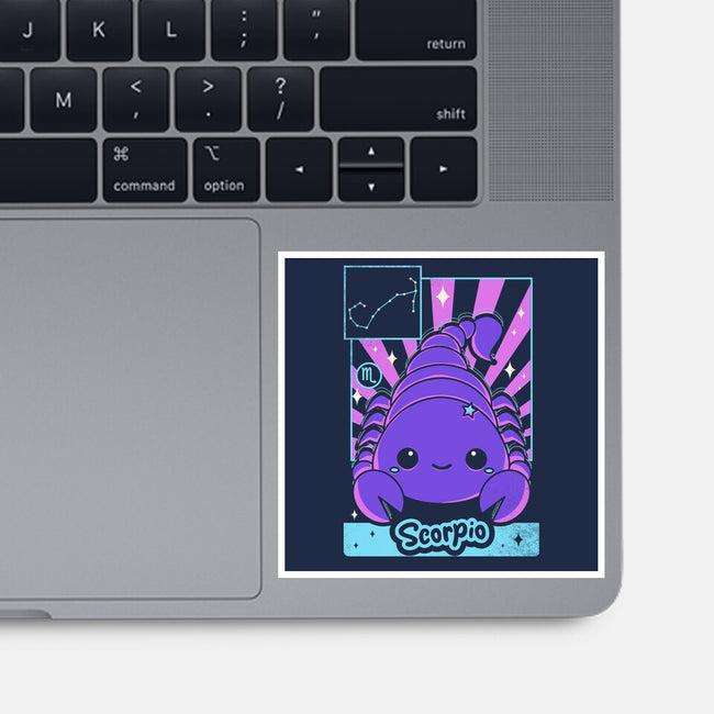 Kawaii Zodiac Scorpio-None-Glossy-Sticker-Donnie