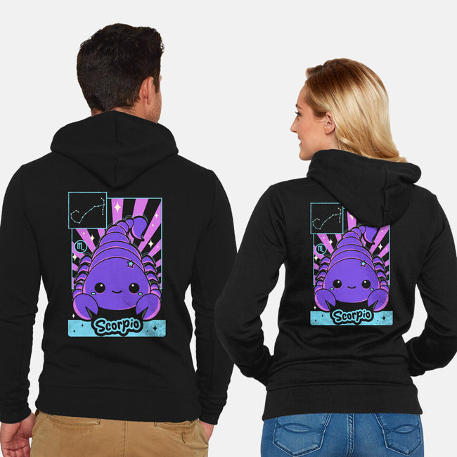 Kawaii Zodiac Scorpio-Unisex-Zip-Up-Sweatshirt-Donnie