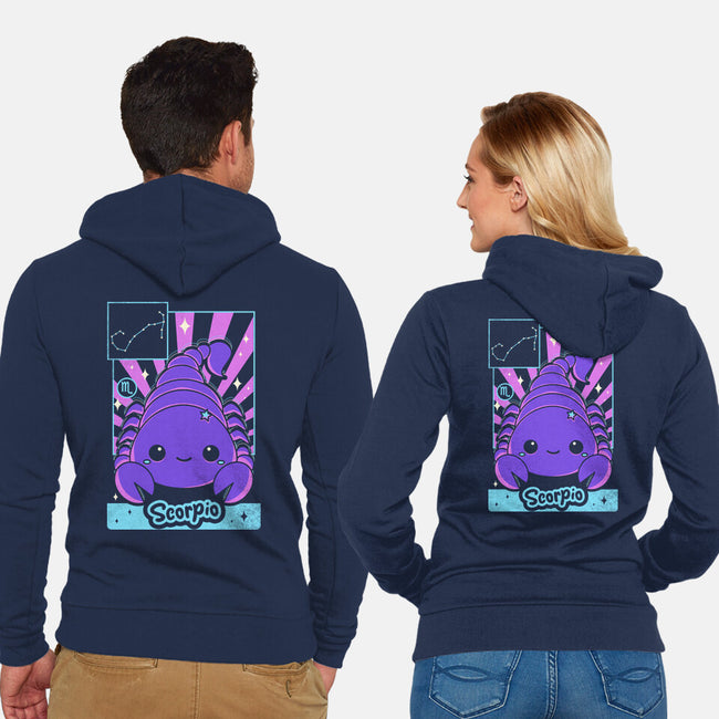 Kawaii Zodiac Scorpio-Unisex-Zip-Up-Sweatshirt-Donnie