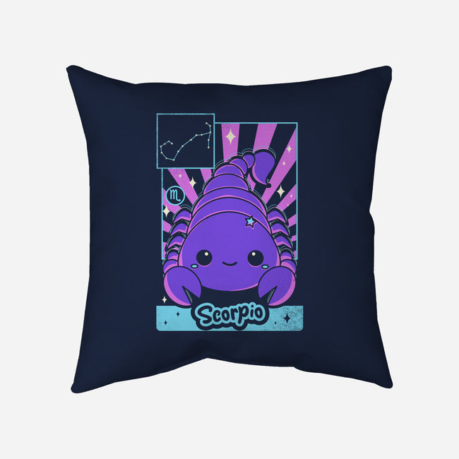 Kawaii Zodiac Scorpio-None-Removable Cover w Insert-Throw Pillow-Donnie