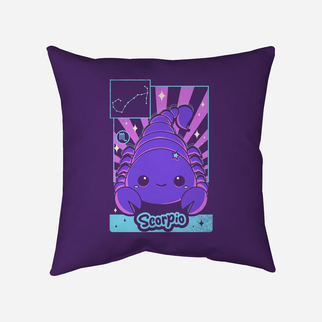 Kawaii Zodiac Scorpio-None-Removable Cover w Insert-Throw Pillow-Donnie