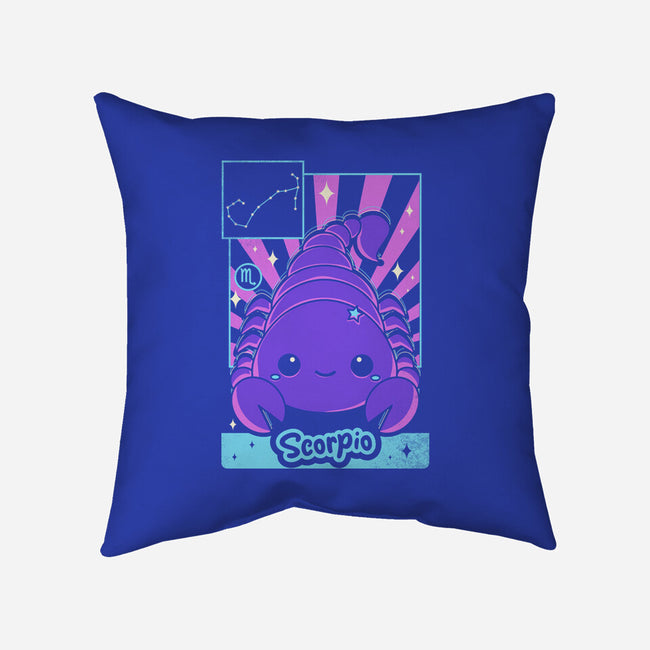 Kawaii Zodiac Scorpio-None-Removable Cover w Insert-Throw Pillow-Donnie