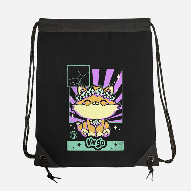 Kawaii Zodiac Virgo-None-Drawstring-Bag-Donnie