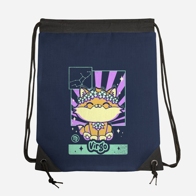 Kawaii Zodiac Virgo-None-Drawstring-Bag-Donnie