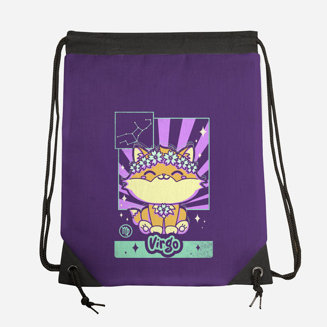Kawaii Zodiac Virgo-None-Drawstring-Bag-Donnie